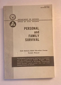 Vintage Department Of Defense Personal And Family Survival Manual 1966 - Picture 1 of 2