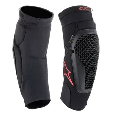 Alpinestars 2026 Bionic Flex Knee Protectors Black Red  MX Motocross Off Road - Image 1 of 3