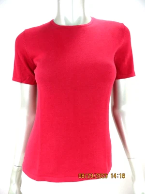 SUTTON STUDIO EXLUSIVELY FOR BLOOMINGDALE'S SZ S Cotton Red Pullover Sweater - Image 1 of 4