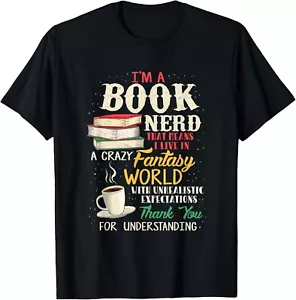 I'm a Book Nerd - Book Lover - Literature T-Shirt - Picture 1 of 2