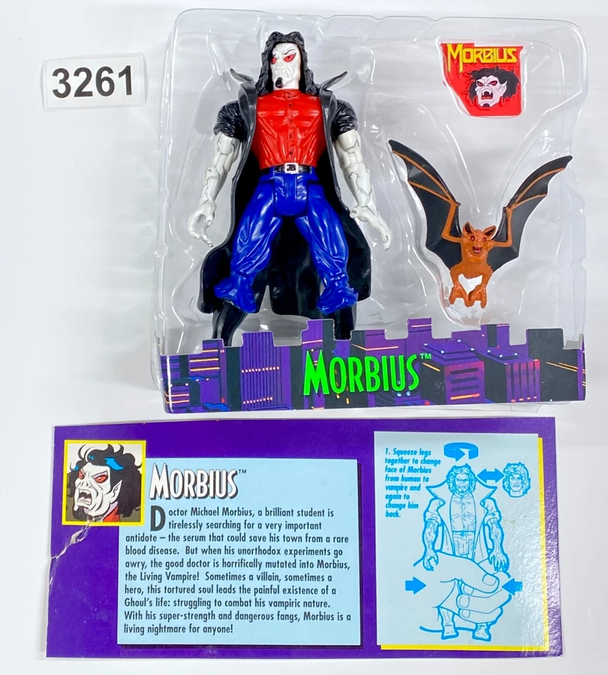 Spider-Man Serie Animada MORBIUS Vampiro Michael Morbius ToyBiz Marvel 1995 Foto 1 de 1