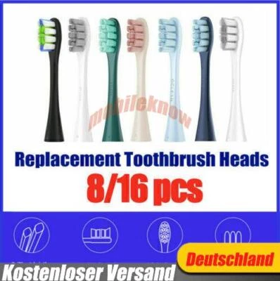 MARKENLOS 4-32x Zahnbürstenkopf/Düse/Reisebox für Oclean X Pro Elite/X Pro/X/F1/Air2/W1 DE