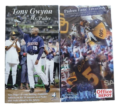 Tony Gwynn MR. PADRE Sealed VHS TAPES San Diego Padres 2001 Farewell Video New - Image 1 of 4