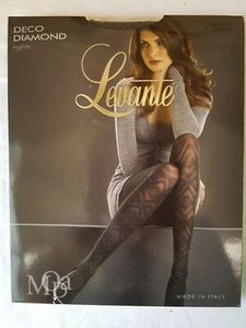 Tights - Levante Deco Diamond Antracite Medium Pantyhose Stockings - Bild 1 von 3