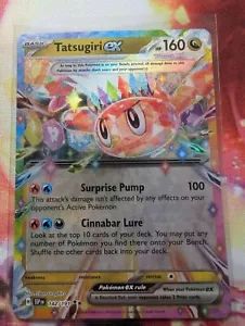 Tatsugiri ex - 142/191 Pokémon Escarlata Violeta Surging Chispas Doble Raro Casi Nuevo TCG - Imagen 1 de 2