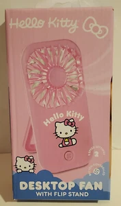 SANRIO HELLO KITTY BATTERY OPERATED DESKTOP MINI FAN WITH FLIP STAND APPLIANCE - Picture 1 of 3