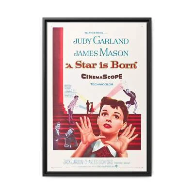 Cult Classic Large Gallery Framed Canvas 20" x 30" Movie Poster Art - A Star Is - Image 1 of 4