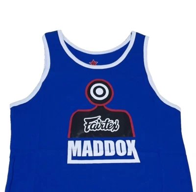 VEST FAIRTEX TANK TOP SLEEVELESS MADDOX SPORT JOGGING RUNNING FITNESS M BLUE - Image 1 of 3