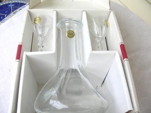 Echt Bleikristall Genuine 24 % Lead Crystal, 3 Pc. Liquor Set France, with box - Picture 1 of 6