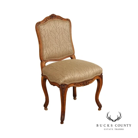 Quality French Louis XV Style Custom Upholstered Side Chair Cover