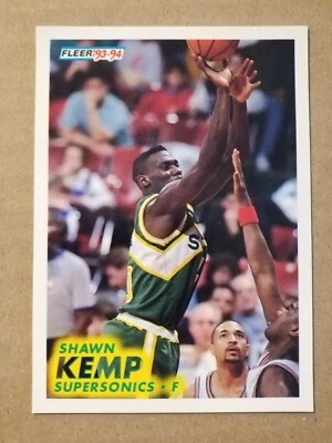 Shawn Kemp 1993-94 Fleer #199 Seattle SuperSonics - Image 1 of 2