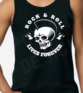 Chaleco sin mangas Rockabilly Rock And Roll Top diseño único años 50 Rock & Roll - Imagen 1 de 2