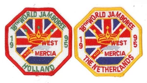 Patch contingente World Scout Jamboree 1995 BRITISH / UK WEST MERCIA SCOUTS - Foto 1 di 1