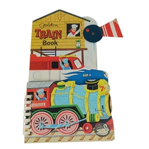 Vtg Golden Train book play and learn Miller Dugan 1970 issued spiral bound - Picture 1 of 9