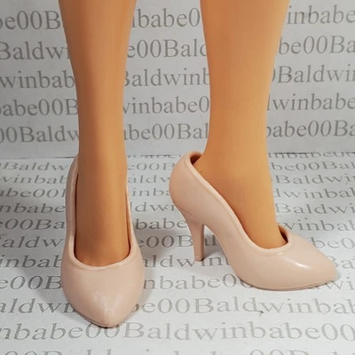 WW ~ SHOES ~ 11.5" DOLL HIGH HEEL WWE SUPERSTAR DIVAS NUDE FLESHTONE PUMPS - Image 1 of 4