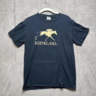 Футболка Keeneland Kentucky Derby для скачек синяя конная футболка мужская маленькая - Изображение 1 из 4