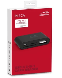 Speedlink USB-C 5w1 Czytnik kart USB Adapter Typ-C 3.1 Czytnik kart SD MicroSD - Zdjęcie 1 z 4