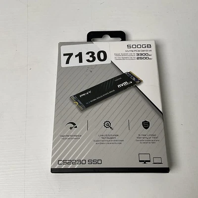 PNY CS2230 500 GB M.2 PCI Express 3.0 NVMe 3D NAND - Open Box - Image 1 of 4