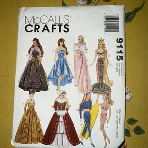 9115 Vestiti Barbie Vintage 11,5" Modello da Cucire come da foto - UC FF - Foto 1 di 2