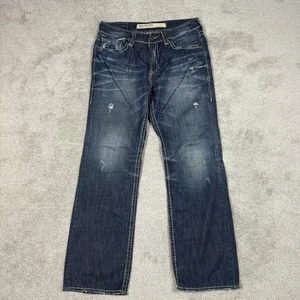 Big Star Pioneer Jeans Mens 36x34 Blue Bootcut Distressed Denim Vintage Wash - Picture 1 of 20