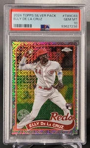Paquete 2024 Topps Serie 1 Cromo Plata Elly De La Cruz RC PSA 10 Cincinnati Reds - Imagen 1 de 2