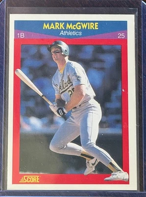 1990 Score Superstars - Mark McGwire #25 - Image 1 of 2