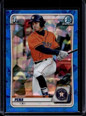 2020 Bowman Sapphire Jeremy Pena Chrome 1st #BCP-61 Astros - Image 1 of 2