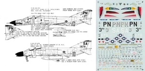 Microscale Decals 1/48 F-4E/D Phantom 3rd TFW 4th TFW Col Chuck Yeager (USAF) - Bild 1 von 5