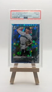 Bryce Miller 2021 Bowman Chrome Draft Picks #BDC64 SAPPHIRE 1ST PSA 9-MT - Bild 1 von 2