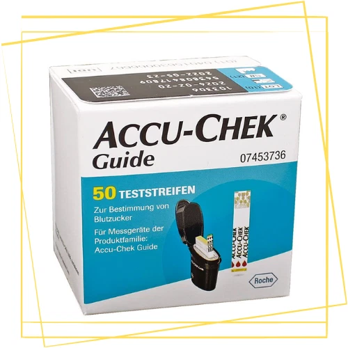 Accu-Chek Guide Blutzucker Teststreifen 50 Stück - 08/2026 - Bild 1 von 1