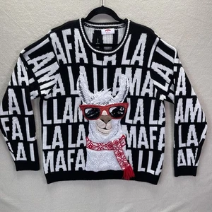Ugly Christmas Fa La Llama Pullover Sweater Holiday Time Herren XL Urlaub Neuheit - Bild 1 von 11