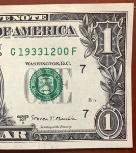 1933 Jan 2 / 1 February Birthday Note One Dollar Bill G 1933-1-2-00 F - Picture 1 of 3
