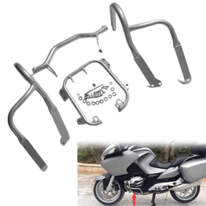 Front Engine Guard Highway Crash Bar Protector For BMW R1200RT 2005-2013 Silver - Foto 1 di 12