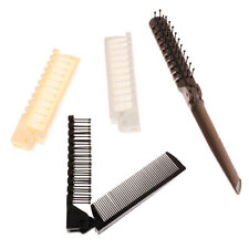 1Pc 2 In 1 Travel Portable Fashion Hair Comb Folding Anti-static Plastic Comb