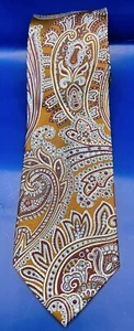 Men’s Jos A Bank Signature Collection Tie 100% Silk Paisley Pattern EUC - Picture 1 of 3