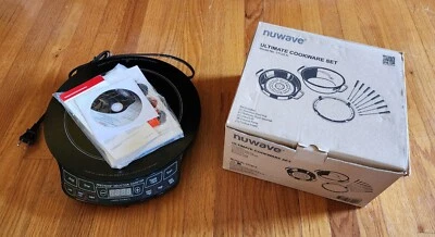 NuWave Gold Induction Precision Cooktop W/ Ultimate Cookware 12 Piece Set FONDUE - Image 1 of 4