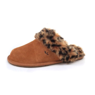 NUEVO SIN CAJA KOOLABURRA POR UGG Milo Zapatillas Guepardo Deslizables Gamuza Zapatos Tostado 6 Foto 1 de 4