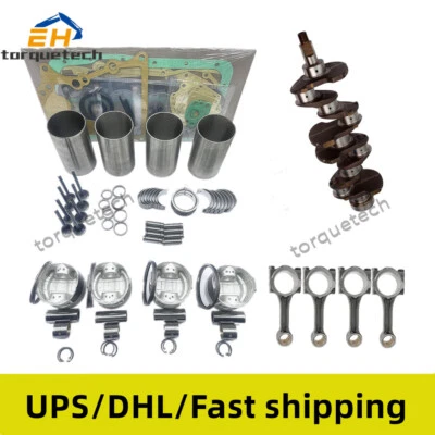 Kit de reconstrucción de revisión + cigüeñal + biela para motor Mitsubishi S4Q S4Q2 Foto 1 de 4