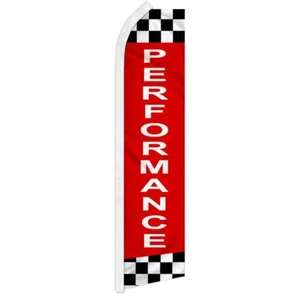 10 x "PERFORMANCE" advertising super flag swooper banner business sign car auto - Picture 1 of 10