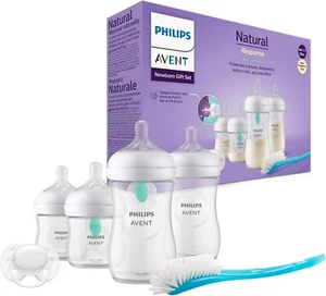 Philips Avent Natural Response Airfree Vent Newborn Gift Set 4 Bottles - Picture 1 of 11