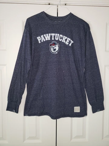 MiLB Pawtucket Pawsox TriBlend long Sleeve T-Shirt Size L Cover