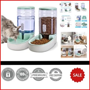 Gravity Hunde Katzen Futterautomat & Wasserspender Set - 1 Gallone x 2 für einfache Fütterung - Bild 1 von 8