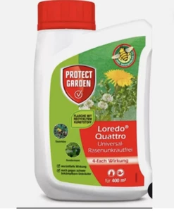 Loredo Quattro Universal-Rasenunkrautfrei Pelouse Gazon protect Garden 400 ml - Photo 1/1