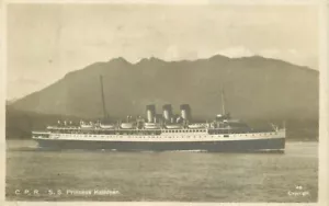 Canadá Vancouver BC SS Princesa Kathleen RPPC #48 Foto Postal 21-14259 - Imagen 1 de 2