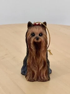 Yorkshire Terrier Yorkie Puppy Dog Resin Christmas Ornament - Picture 1 of 5