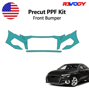For Audi A3 2021-2024 Front Bumper Paint Protection Film Precut PPF Kit - Picture 1 of 8