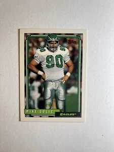 1992 Topps Mike Golic Football Card Eagles Notre Dame #397 ESPN Radio Host - Picture 1 of 2