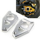 Axle Spindle Chain Adjuster Blocks Fit Yamaha YZF R1 FZ8 FZ1 TMAX 530 Motorcycle