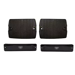 4Pcs SmokeLens Side Marker & Turn Signal Light For Jeep 1987-1995 Wrangler YJ - Picture 1 of 9