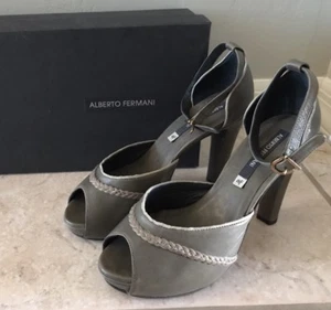 Alberto Fermani Ankle Strap Peep Toe Sandals Size 39/38.5 NIB $395 - Picture 1 of 9